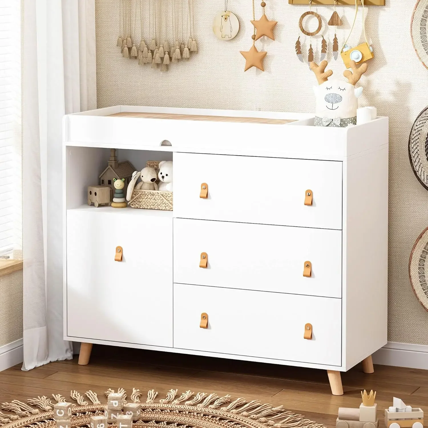 Детский комод-пеленальный стол – обзор и цена Baby Nursery Dresser