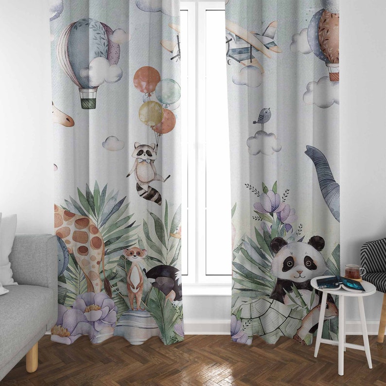 Сафари, вечерние детские занав – обзор и цена Baby Nursery Blackout Curtains