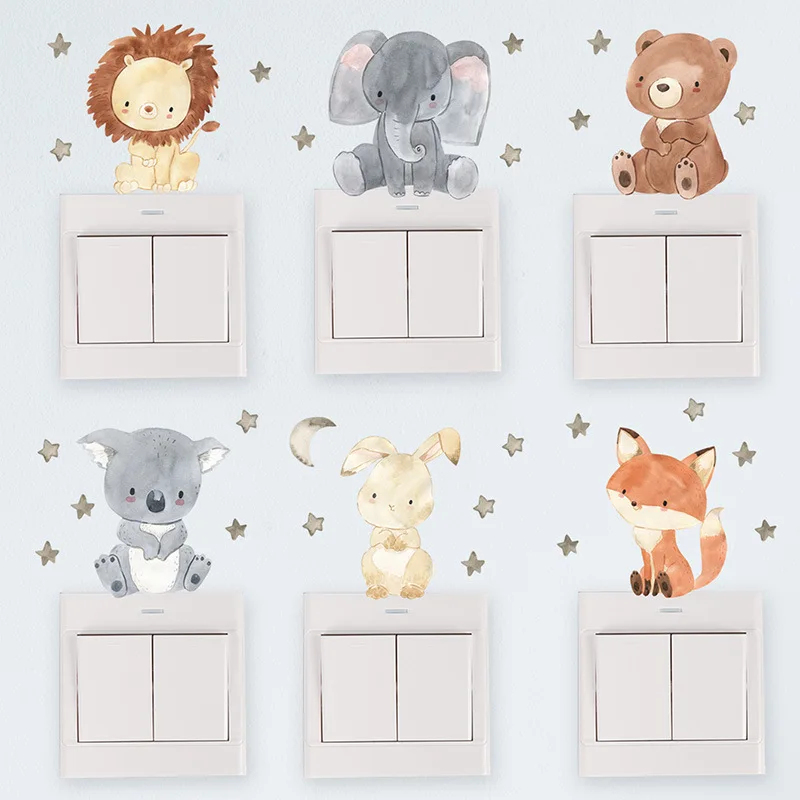 Милые наклейки на стену с лесн – обзор и цена Baby Nursery Vinyl Wall Stickers