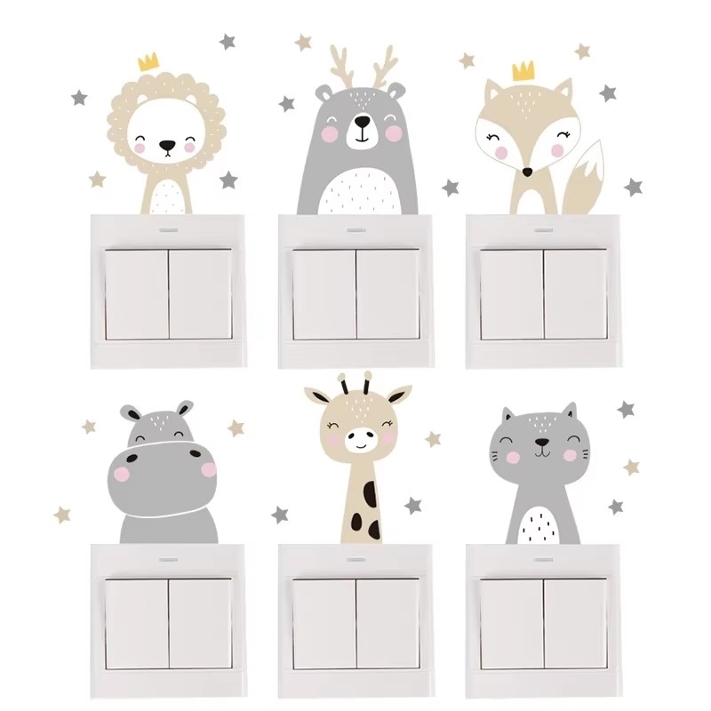 Милые наклейки на стену с лесн – обзор и цена Baby Nursery Vinyl Wall Stickers