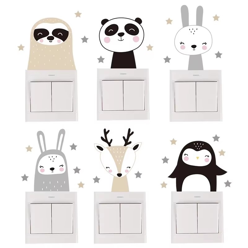 Милые наклейки на стену с лесн – обзор и цена Baby Nursery Vinyl Wall Stickers