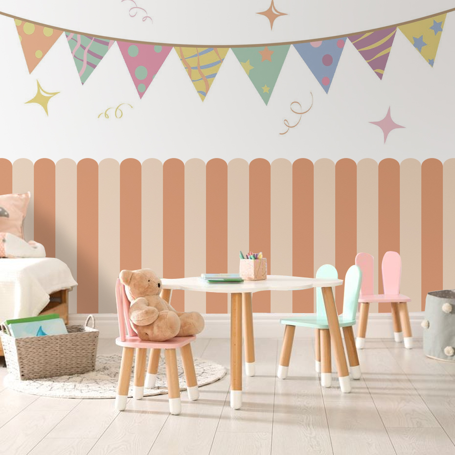 Многоцветные обои с дугой в ве – обзор и цена Baby Nursery Wall Stickers